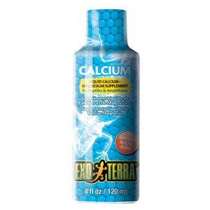 Exo Terra Liquid Calcium + Magnesium Supplement - 120ml - Jurassic Jungle