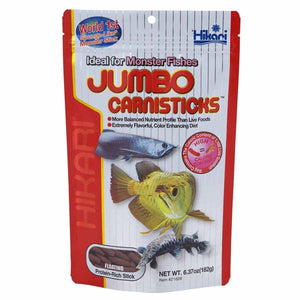 Hikari Jumbo Carnisticks 182g - Large Floating Food Sticks - Jurassic Jungle