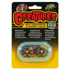 Zoo Med Creatures Dual Hygrometer & Thermometer - Jurassic Jungle