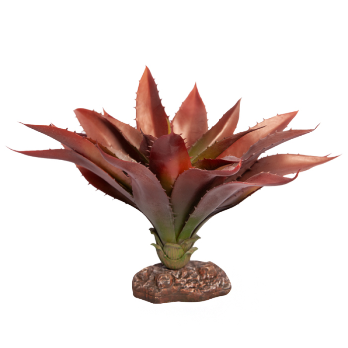 Reptile One Plant Medium Aloe Red Green With Ceramic Base