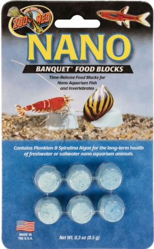 Zoo Med Nano Banquet Feeding Blocks 8.5g (6 Pack)