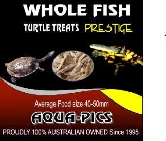 Whole fish turtle treats 110g - Jurassic Jungle