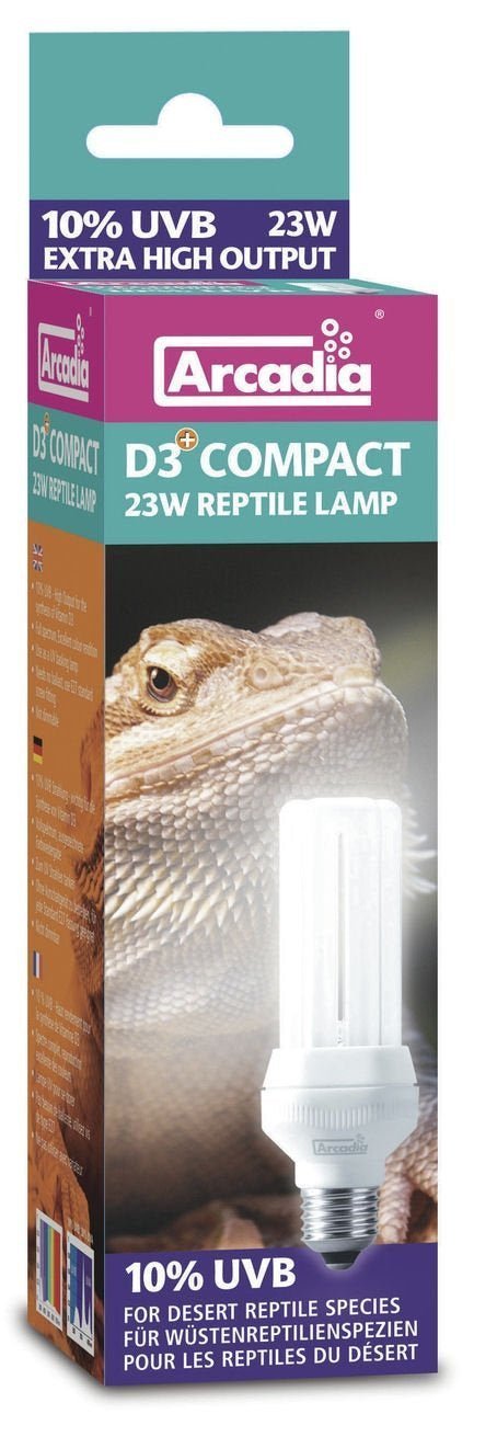 Reptile UVB Compact Globe - 23w E27 D3+ Compact 10%