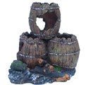 Reptile Aquarium Decor - 3 Barrels