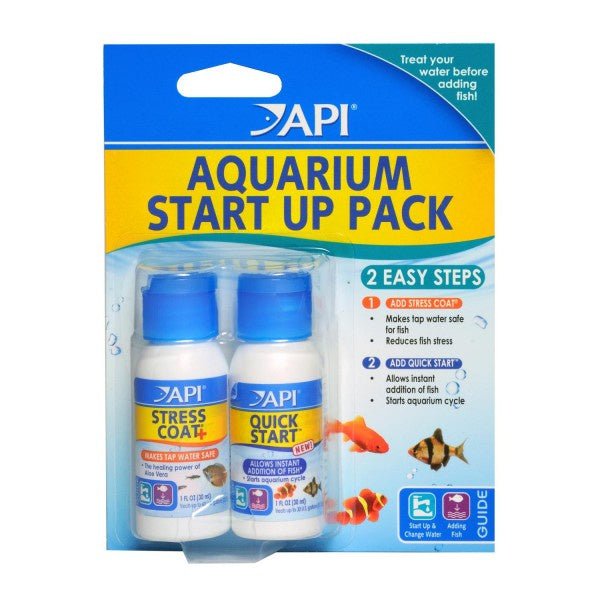 Aquarium Start Up Pack (Stress Coat & Quick Start) 30ml on Card