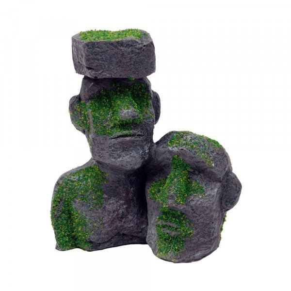 Bioscape Moss Easter Island Statues 12 x 11cm - Jurassic Jungle