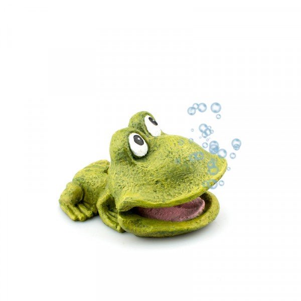 Aquarium Decor - Bubbler Green Frog