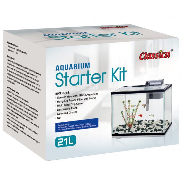 Classica Aquarium Starter Kit Medium 21L (36 x 26 x 22cm)