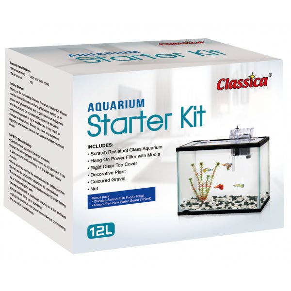 Classica Aquarium Starter Kit Small 12L (30 x 24 x 16cm)