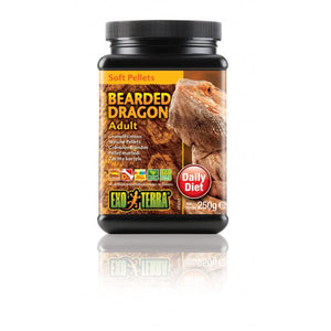 Exo Terra Bearded Dragon Food Adult Soft Pellets 250gm - Jurassic Jungle