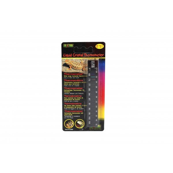 Exo Terra Horizontal Liquid Crystal Thermometer Wide Range (Reptile/Aquarium) - Jurassic Jungle