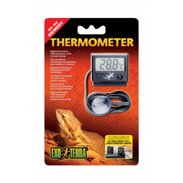 Exo Terra Led Thermometer With Probe/light - Jurassic Jungle