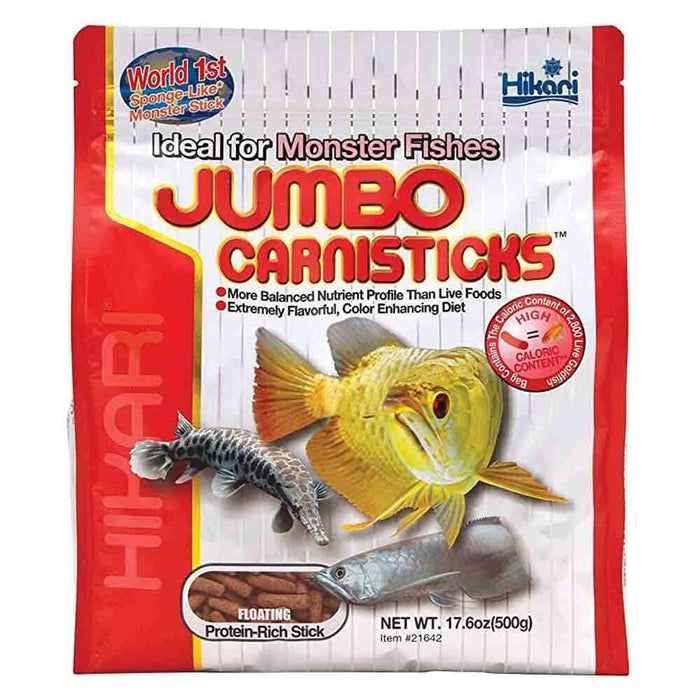 Hikari Jumbo Carnisticks 500g - Large Floating Food Sticks