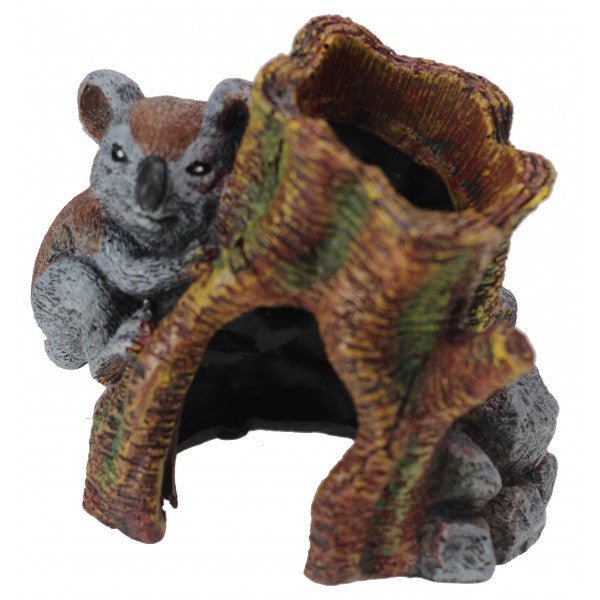 Koala with Tree Trunk