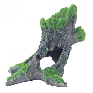 Moss Leaning Tree Trunk 16 x 15 x 10cm - Jurassic Jungle