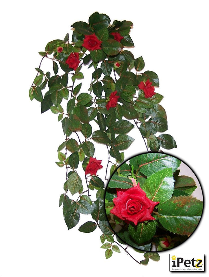 Red Rose Silk Plant