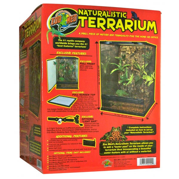 Zoo Med Naturalistic Glass Terrarium 45x45x60cm